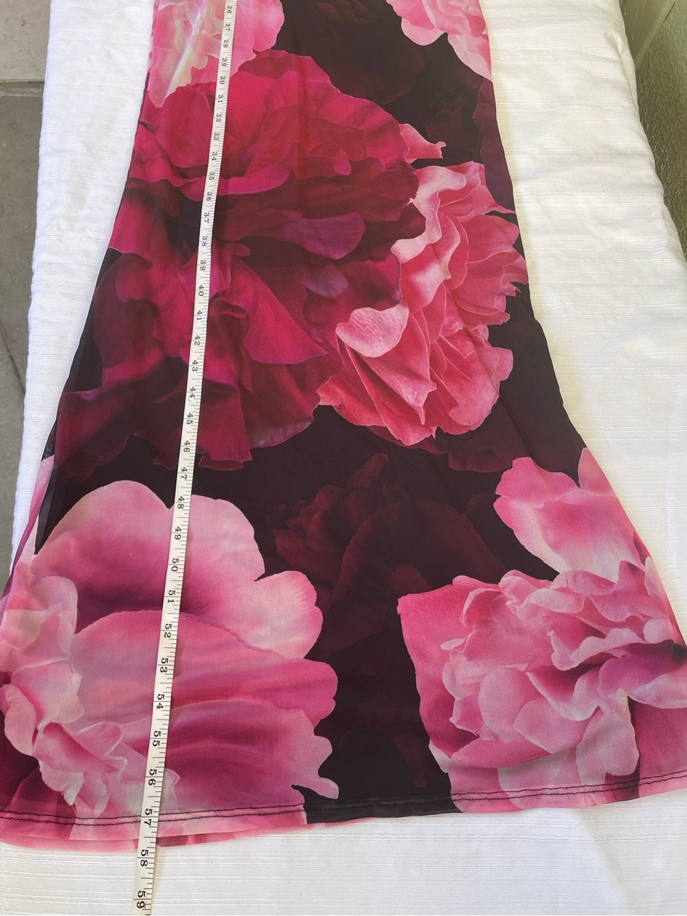 Windsor Magenta and Pink Floral V-Neck Maxi Dress - Picture 9 of 13